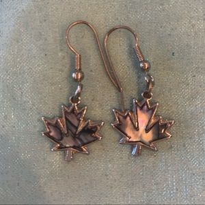 Multicolour Canada Flag Earrings